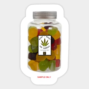 NIGHT - NIGHT CBD GUMMIES - SAMPLE ONLY Sticker